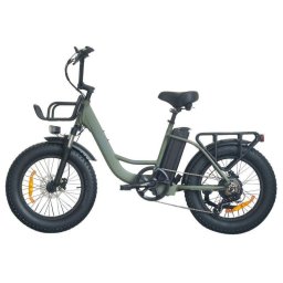 Bicicleta Eléctrica Univercycle B5 20" Motor 250W Batería 48V 13Ah Frenos Disco Hidráulico Verde
