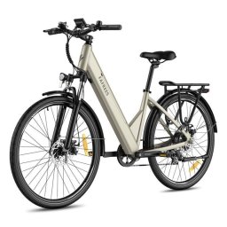 Bicicleta Eléctrica Fafrees F28 Pro Motor 250W Batería 36V 15Ah Champagne
