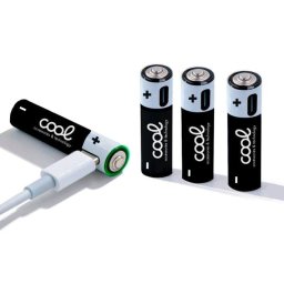 Pilas Recargables AA Cool con Carga USB Tipo-C Pack 4 Unidades
