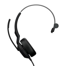 Auriculares Jabra Evolve2 50 con cable USB-C/A y Bluetooth, cancelación de ruido, oficina, negro