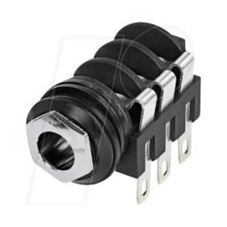 NEUTRIK NMJ6HC-S - conector de jack estéreo de 6,35 mm, conmutable, con funda croma