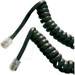 FREI HSK 4-4S 2M - Cable de auricular telefónico, 2 m, negro