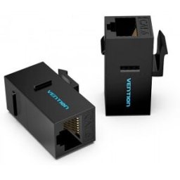 Vention Adaptador Conector RJ45 IPGB0-5 Cat6 UTP/ RJ45 Hembra - RJ45 Hembra/ 5 uds/ Negro