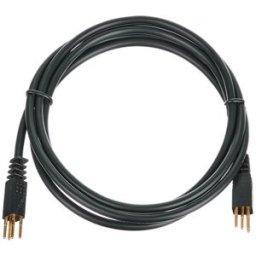 Ghielmetti Patch Cable 3pin 180cm, sw Negro