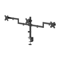 Hama 00220899 Soporte Monitor Abrazadera Mesa 13 a 27" VESA 75x75 a 100x100 Max 7Kg 3 Pantallas