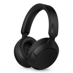 Auriculares Philips TAH6000BK/00 inalámbricos y con cable Bluetooth con Cancelación Activa de Ruido, Micrófono y carga rápida, negros