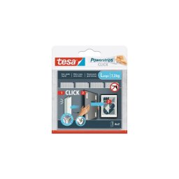 Almohadilla de fijación Tesa Powerstrips CLICK L Blanco Interior 7,2 kg 20x85 mm 8 unidades