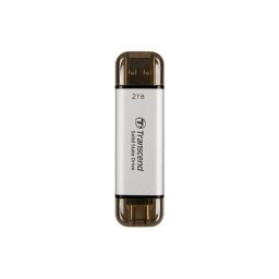 Disco Duro Transcend ESD310 2 TB SSD USB 3.2 Gen 1 1050 MB/s Plata