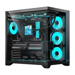 Carcasa PC Hiditec H3 PRO Midi Tower Negro Transparente ATX