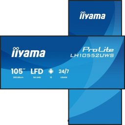 Monitor iiyama LH10552UWS-B1AG 105" UltraWide 5K IPS 60Hz Pantalla XL WiFi Android