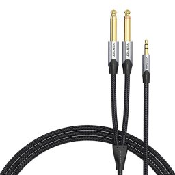Cable Audio Vention BARHK 8m Mini Jack 3.5mm a 2x Jack 6.35mm Macho