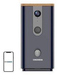 Dispensador de comida para mascotas Dogness T03 Negro con cámara HD