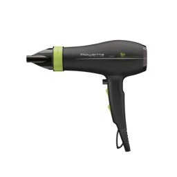 Secador de Pelo Iónico Rowenta CV6030 1500W 3 Temperaturas 2 Velocidades con Difusor Negro Verde
