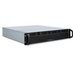 Servidor Inter-Tech 2U 2404L S-ATA Rack micro ATX Mini-ITX Acero 2U Negro Gris