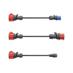 Juego de adaptadores para cargador go-e Gemini flex 11 kW, 3 piezas