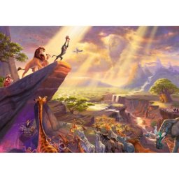 Puzzle Schmidt Spiele 1000 piezas Thomas Kinkade Studios Disney Dreams Collection El Rey León