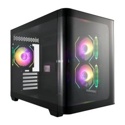 Caja PC FSP S380 Mini Tower mATX/mITX Negro ARGB Cristal Curvado
