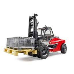 Carretilla elevadora BRUDER Linde HT160 1:16 ABS Negro/Rojo