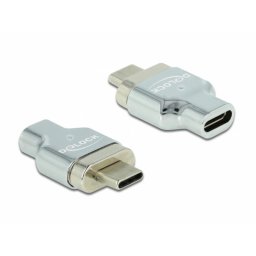 Adaptador magnético DeLOCK Thunderbolt 3/USB-C 8K 30 Hz macho a hembra