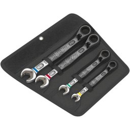 Juego de llaves combinadas Wera Joker Switch 10,13,17,19 mm, 1/4", Cromo