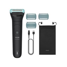 Afeitadora Corporal Philips Bodygroom Series 5000 BG5470/15 Inalámbrica 100min Seco y Mojado 3 Ajustes 3 Peines Carga Rápida