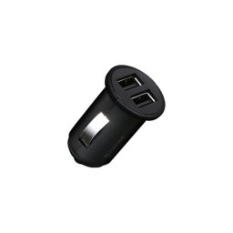 Adaptador de CC Transcend Dual USB para Coche, 8 m, 12-24 V, 5 V, 2,4 A