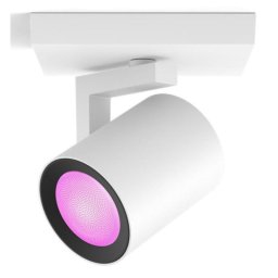 Punto de iluminación inteligente Philips Hue GU10 LED Bluetooth Metal Blanco compatible con Alexa