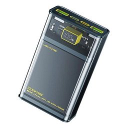 Power Bank WEKOME WP-321 20000 mAh Cargador inalámbrico Negro Transparente