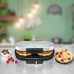 Gofrera Rommelsbacher WA 1250 2 barquillos Corazón Plata 1250 W