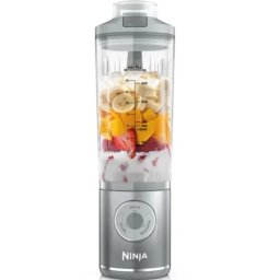 Batidora de vaso portátil Ninja BC251EUSL 0,57 L Picahielos Plata Transparente