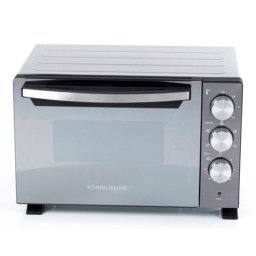 Horno Sobremesa Rommelsbacher BGS 1400 22L 43cm Grill Negro y Plata