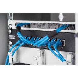Guía para cable Digitus 254 mm (10") Gris Acero