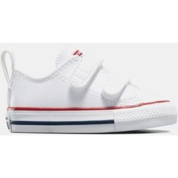Converse Zapatillas casual de bebés-niños Chuck Taylor All Star 2V Baja Piel . (24) Blanco