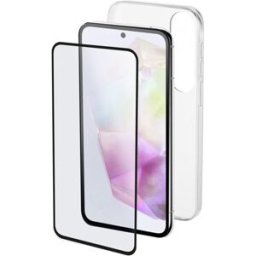 Samsung Kit de funda + protector de pantalla Cellularline para Galaxy A36 - A56. Transparente
