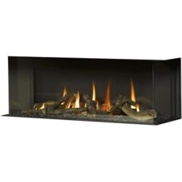 Hergom Hogar Gas Propano MG-120-38 TC DQ 3 Caras. Madera