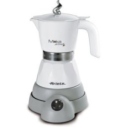 Ariete Cafetera italiana eléctrica 1358-10 Moka Aroma Blanca. Blanco