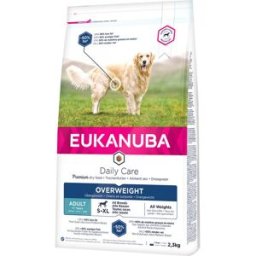 Eukanuba Pienso para perros adultos Daily Care Sobrepeso-Esterilizado pollo y pavo. (2,3 kg)