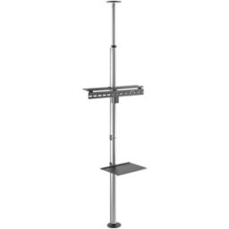 Fonestar Soporte de suelo y techo para TV STS-5364P de 94 a 178 cm (37" a 70"). Plata