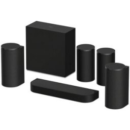 Sony BRAVIA Theatre Trio+, sistema de sonido envolvente Dolby Atmos con subwoofer y traseros, DTS:X, 360 Spatial Sound Mapping, Bluetooth, HP-A. Negro