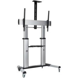 Fonestar Soporte de suelo para TV LED STS-40106P de 152,4 a 254 cm (60 a 100''). Plata