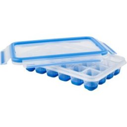 EMSA Molde de cubitos de hielo con tapa hermética Clip & Close . Azul