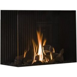 Hergom Hogar Gas Propano MG-83-60 Cristal Lateral Izquierdo. Madera
