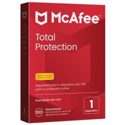 Mcafee Total Protection, 1 dispositivo (Windows-Mac-Android-iOS-ChromeOS) - Suscripción de 1 año.