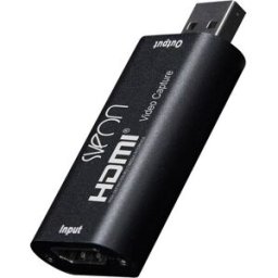 Sveon Capturadora de vídeo STV60, USB - HDMI. Negro