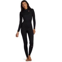 Billabong Traje de Surf 4-3mm con Cremallera en el Pecho para Mujer Foil . Negro