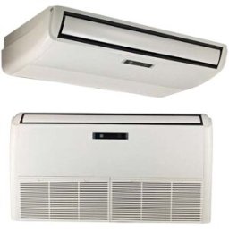 Midea Aire acondicionado suelo-techo Inverter con 10.337,2 Frig-h y 11.592,8 Kcal-h, Monofásico - MUE125(42)N8Q-1. Blanco