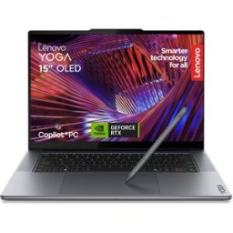 Lenovo Portátil Yoga Pro 7 15IPH11, Copilot+ PC, Intel Core Ultra 7-356H, 32GB, 1TB SSD, GeForce RTX 5050 8GB, 15,3" OLED, W11. Gris Lunar