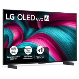 LG TV OLED evo AI C5 106cm (42") OLED42C55LA, Smart TV 4K (Reacondicionado Grado A). Negro