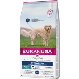 Eukanuba Pienso para perros adultos Daily Care Sobrepeso-Esterilizado pollo y pavo. (12 Kg)