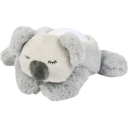 Nattou Luz quitamiedos-proyector Koala lavable y con batería recargable. Gris claro niño
